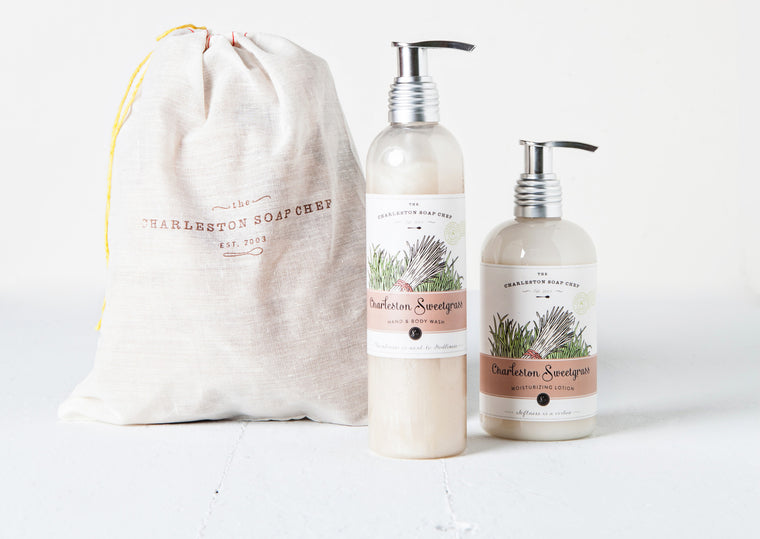 Charleston Sweetgrass Moisturizing Lotion and Hand & Body Wash Gift Set