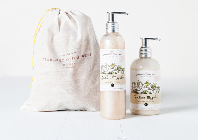 Southern Magnolia Moisturizing Lotion and Hand & Body Wash Gift Set